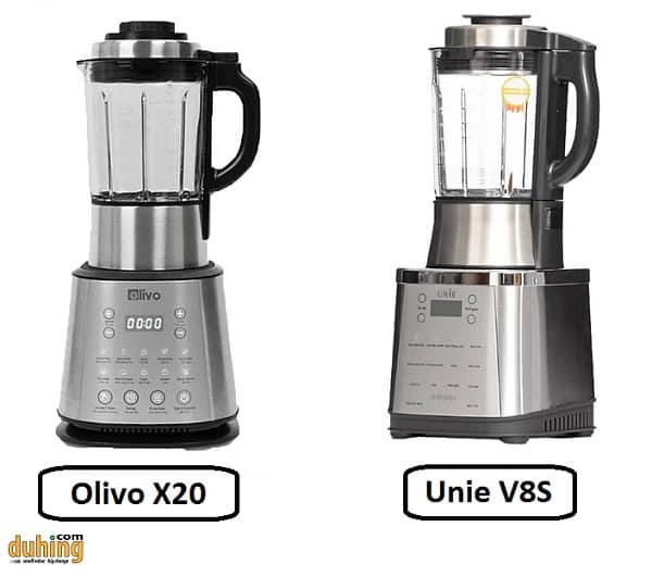 So sánh máy làm sữa hạt Olivo X20 và Unie V8s